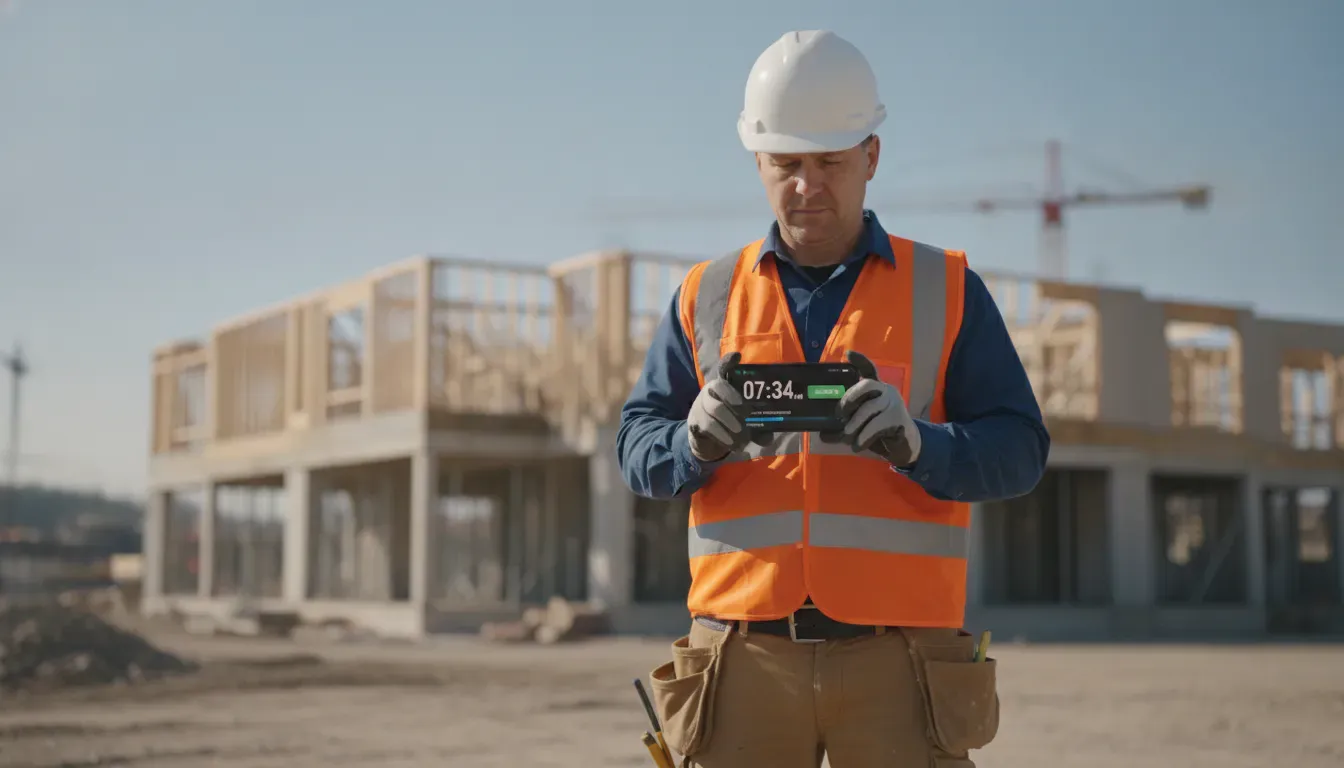 Stundenzettel ade: Digitale Zeiterfassung auf der Baustelle – einfach und rechtssicher