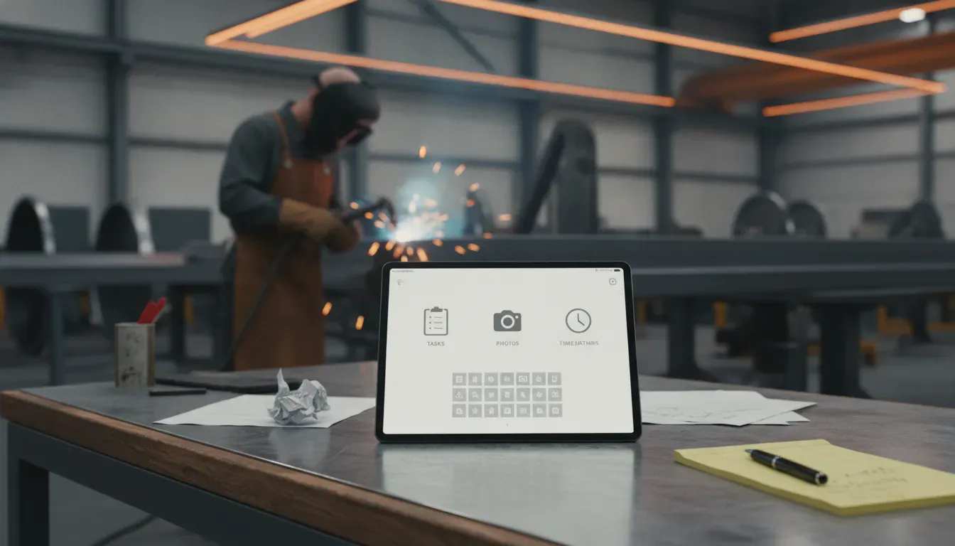 Schluss mit Zettelwirtschaft: Digitale Baustellen-Dokumentation für Metallbauer