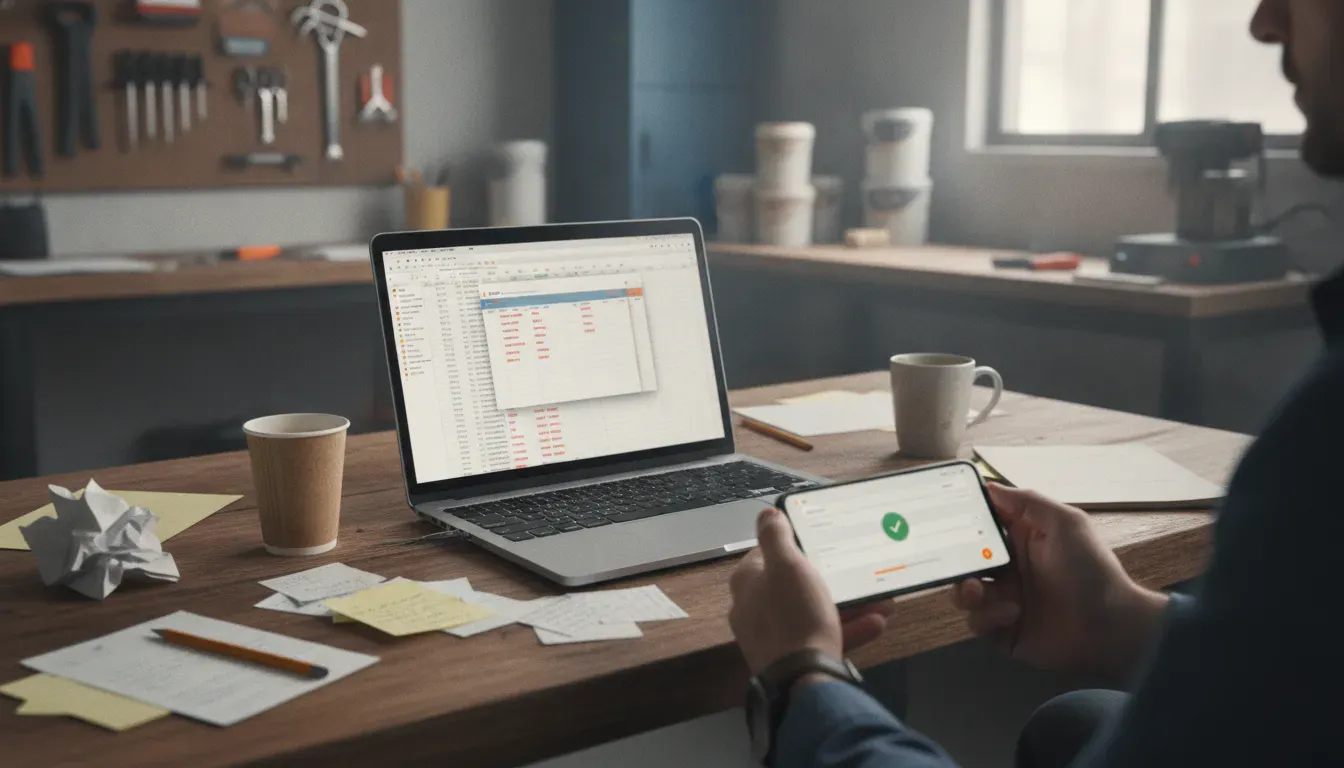 Schatten-IT im Handwerk: Warum Ihre Excel-Tabellen teurer sind als Sie denken